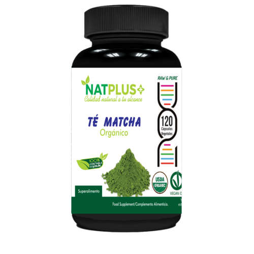 Te Matcha orgánico 120 cápsulas vegetales 500mg