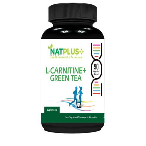 L Carnitine + Green Tea 90 Cáps. Softgel (blandas) de 1000mg